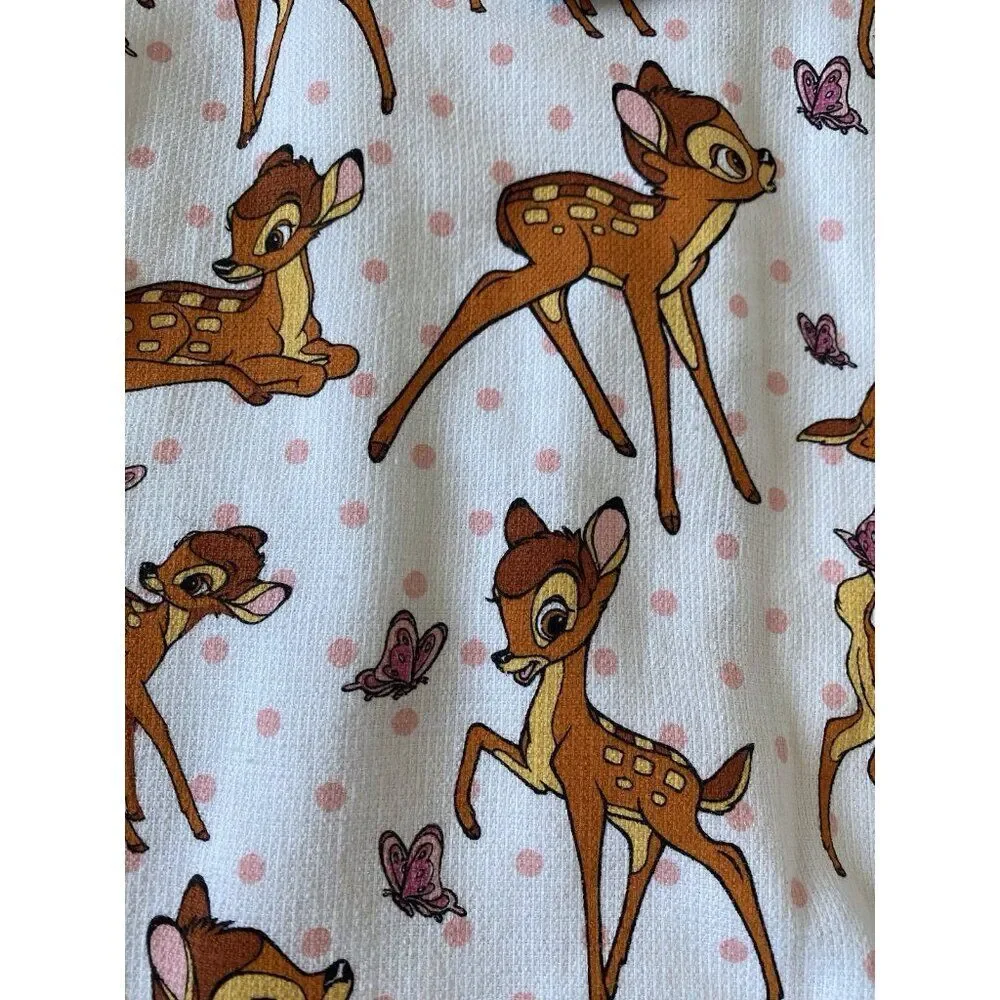 Set Of 2 Disney Bambi And Butterflies Kitchen Towels 18” X 28” Cotton NEW‎